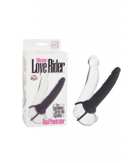 Страпон на пенис Silicone Love Rider Dual Penetrator черный